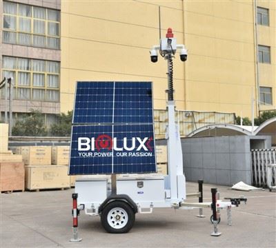 Mobile Solar CCTV Tower With DOT Approved Mobile Trailer Outdoor Working Site Mobile Solar CCTV Tower With DOT Approved Mobile Trailer Outdoor Working Site